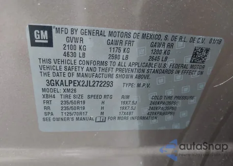 2018 GMC Terrain Slt z USA, uszkodzony, nr VIN 3GKALPEX2JL272293